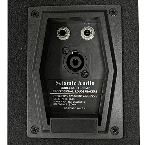 Seismic Audio - FL-10MP - Pro Audio PA/DJ 10" Monitor - 100% Birch Plywood - 250 Watts RMS each