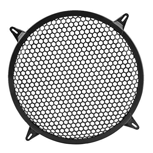 GOTOTOP Plastic Mesh Cover Subwoofer Speaker Guard 6inch/8inch/10inch/12inch, from Cuts, Tears, Dents, Air Pollution, for Car Audio Decoration (12 inch) 12” Speaker Cover Grill - size: 12 inch, style: 12 inch