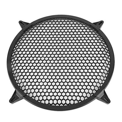 GOTOTOP Plastic Mesh Cover Subwoofer Speaker Guard 6inch/8inch/10inch/12inch, from Cuts, Tears, Dents, Air Pollution, for Car Audio Decoration (12 inch) 12” Speaker Cover Grill - size: 12 inch, style: 12 inch