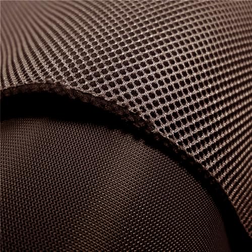 Speaker Grille Cloth Stereo Mesh Fabric, Brown, 55x20 in (140x50 cm) | 3-Layer Functional Acoustic Fabric, Fully Sound-Permeable, Dustproof & Stretchable, for Speaker & Furniture Refurbishment - color: Brown, size: 55" x 20"