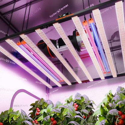 Spider Farmer SUPP-UV60 & IR30 LED Grow Light Bars Set 35.4" (4-Bar) | 365-370nm UV & 730-745nm IR Supplemental Light for Indoor Plants, Grow Tents - size: UVR6030