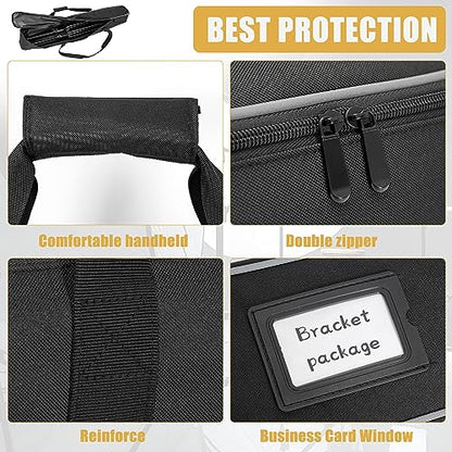 Multifunctional Tripod Bag 36.5 X 7 X 7 Inches / 93 X 18 X 18 cm Heavy Duty Tripod Carrying Case with Handle for Lights, Speakers, Cameras, Booms, Microphone Stands, Black - size: 36.5 X 7 X 7 Inch