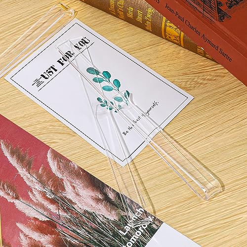 10 Pcs Music Stand Clips, Clear Acrylic Music Book Stand Page Holder Clip Piano Book Holder Clips for Wind for Musician Composer Pianist Outdoor Gig Rehearsal Easy Reading