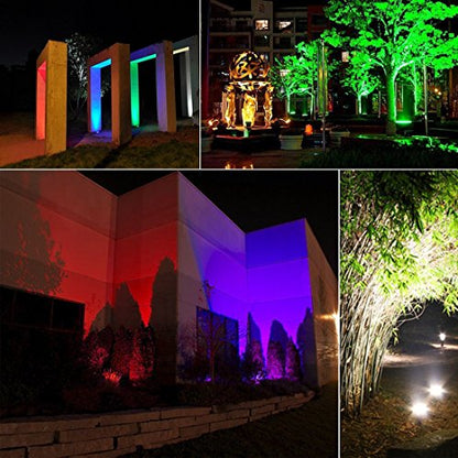Led Flood Light Outdoor 30W,300W Equivalent, Color Changing RGB Lights - size: Pack of 4