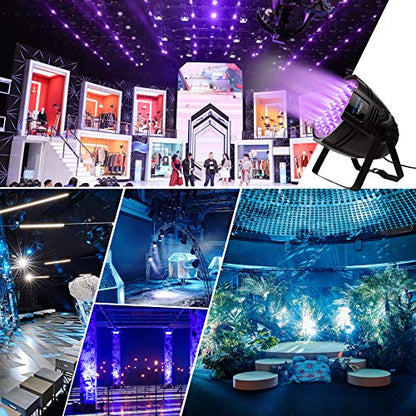 Betopper DJ Lights, 54 x 3W RGB LED Stage Par Lights, DMX/Sound(LPC007, 1P) | Auto/Sound/DMX512/Master,Lighting range 6~10M,optical angle 26°,Built-in cooling fan,for Church,Concert,Wedding,Party,Bar