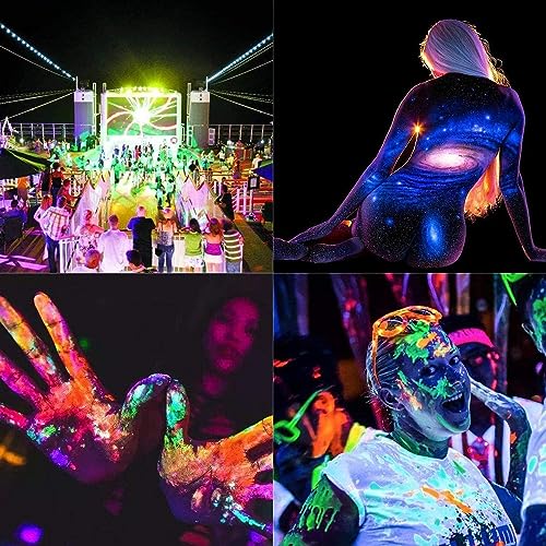 2 Pack 300W Black Lights, LED Blacklight Flood Light with Plug, IP66 Waterproof Black Flood Light Neon Glow for Party, Halloween, Fluorescent Poster, Body Paint - size: 300