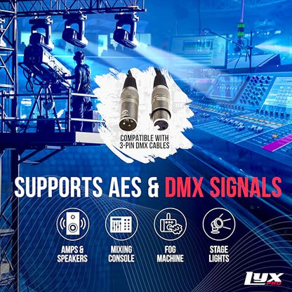 LyxPro 8-Channel Male XLR to RJ45 Ethercon Breakout, Ground Lift - style: Male With No Cables