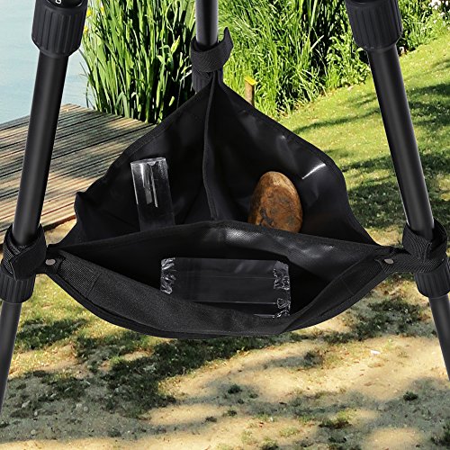 Tripod Weights Stone Bag, Tripod Stone Bag, Video Sand Bag, Black Universal Heavy Duty Tripod Boom Stand Stabilizer Stone Bag Photography Tackle Accessory for Tripod Easel Light Stand Photography