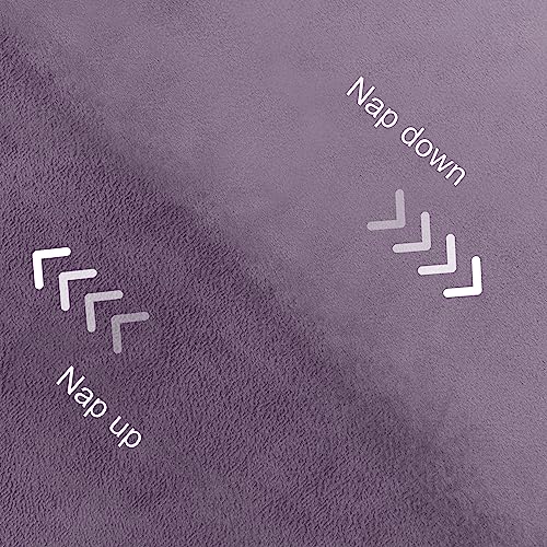 DWCN Velvet Curtains 63 inches Long- Room Darkening Light Blocking Window Drapes for Nursery Bedroom, Living Room, Tieable Solid Grommet Curtains & Drapes, W52 x L63, Lavender, 2 Panels - color: Lavender, size: 52"W x 63"L (Pack of 2)