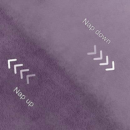 DWCN Velvet Curtains 63 inches Long- Room Darkening Light Blocking Window Drapes for Nursery Bedroom, Living Room, Tieable Solid Grommet Curtains & Drapes, W52 x L63, Lavender, 2 Panels - color: Lavender, size: 52"W x 63"L (Pack of 2)