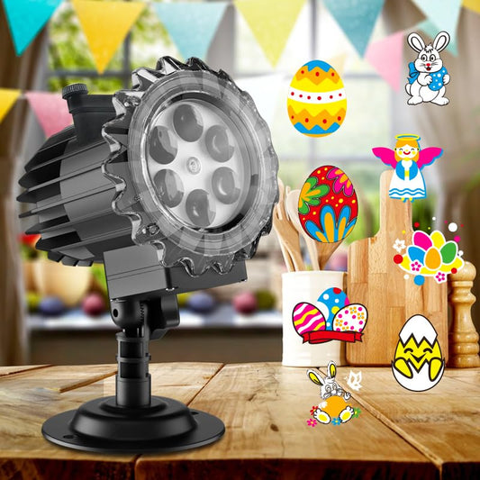 Easter Projector Lights,Christmas Christmas Projector 80 HD Patterns,Christmas Decorations for Indoor Outdoo, with Remote Control, Birthday Parties、Holiday、Wedding