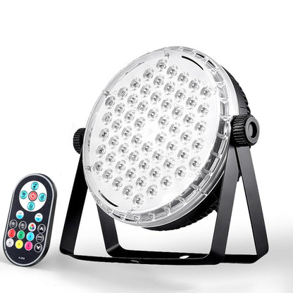 DJANT Stage Lights 60 LED RGBW Par Lights, Party DJ Disco Strobe Light, Remote Control & DMX Control Sound Activated for Home Room Dance Party Birthday Karaoke Halloween Christmas
