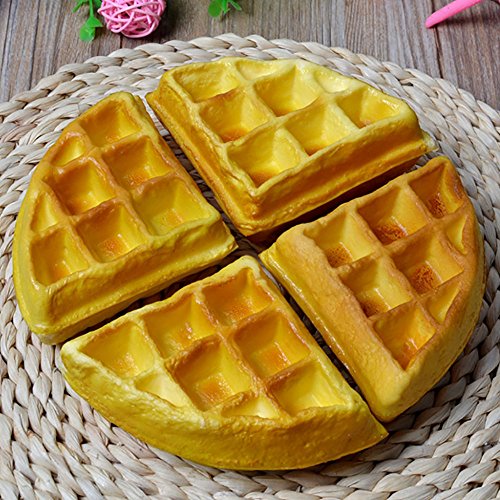 Nice purchase Artificial Fake Cake Food Simulation Realistic Imitation Faux Waffle Cake Replica Pastries Dessert for Decoration Display Props Model Kitchen Party Present