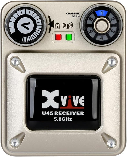 Xvive U45 Wireless in Ear Monitor System Receiver, 5.8ghz IEM System Receiver(Only) with Channel Scan Mode - style: U45RX