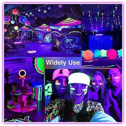 LightingWill LED UV Black Light Strip Kit, Ultraviolet Waterproof IP65 32.8FT/10M 3528 600LEDs, 395nm-405nm Blacklight for DJ Bar Club Party Decor Night Fishing with 12V Power Supply - size: 12V 60W Waterproof - 33 ft