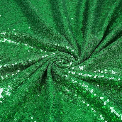 Eternal Beauty Green 3mm Sequin Backdrop 2x8 Ft 2 Pack Wedding | Dense Sparkle Fabric With Breathable Mesh Backing And Rod Pocket For St Patricks Day Parties And Photo Booth Events - color: Green, size: 2Ftx8Ft