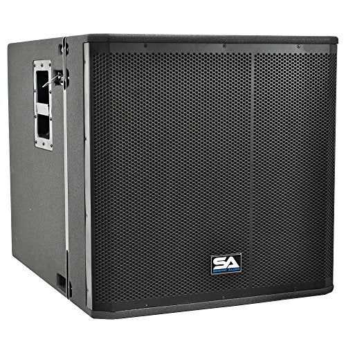 Seismic Audio SAXLP-18A - Powered 18" Line Array Subwoofer - 2-Way 600 Watt Live Sound Active 18"