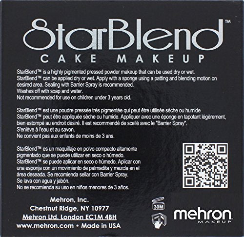 Mehron Makeup StarBlend - WARM HONEY, Wet/Dry Pressed Powder Foundation - color: Warm Honey, size: 2 Ounce (Pack of 1)