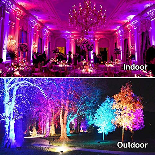 Led Flood Light Outdoor 30W, 300W Equivalent, Color Changing RGB Lights - size: Pack of 2