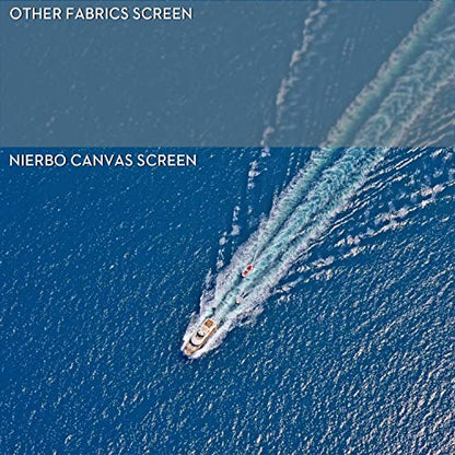 NIERBO Projector Screen Large 250 Inches 16:9 of Thick Canvas Material Wall Mounted Canvas HD Projection Screen Folded for Outside Home Theater 1.6 Gain Not Include Mount - size: 250 inch