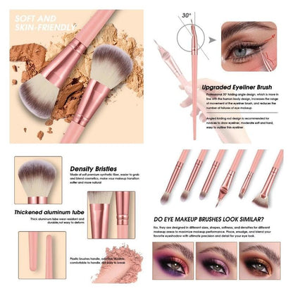 HGHDBT 36Pcs Pink Makeup Brushes Set Professional Makeup Kit Multi-functional Makeup Tool Set with Facial Makeup Accessories, Foundation Makeup Brush Kit Eye and Face Make up Brushes & Tools - color: Pink 36pcs