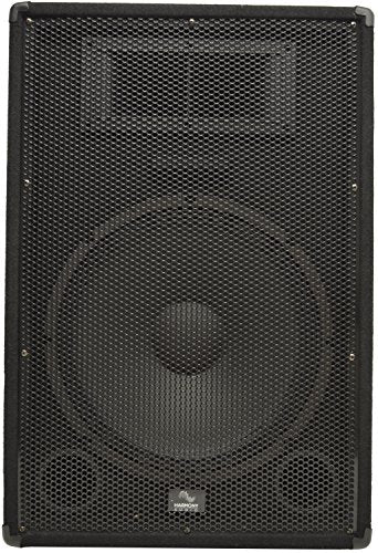 Harmony Audio 15" Passive PA Speaker Pair with Peavey IPR2 2000 Amplifier | DJ sound system bundle, tripod stands and cables included, 900 watt 15 Inch loudspeakers, power amp rig for live band use