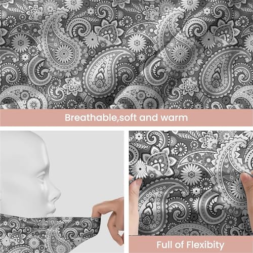Art Owl Women's Slouchy Beanie Hat Cute Turban Hats Cancer Headwear Caps Baggy Skull Sleep Scarf - color: Gray Boho Printed