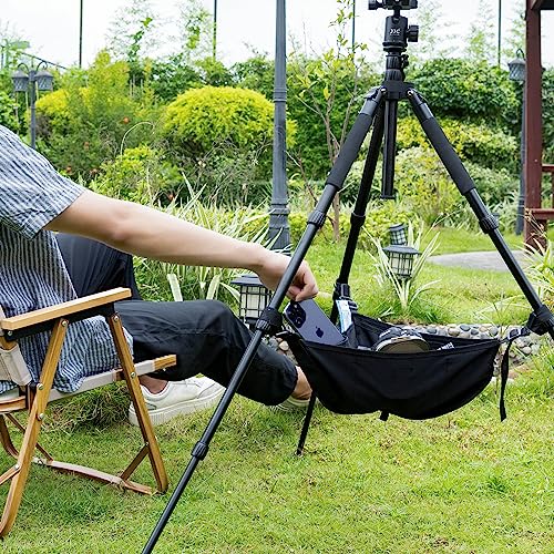 JJC Tripod Weights Stone Bag, Heavy Duty Weighted Sand Bags for Tripod Easel Light Stand Photography Astrophotography Paintings, Tripods Rock Bag with Adjustable Buckles & 9 Extra Pockets