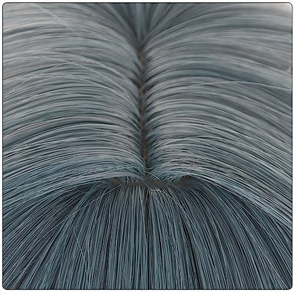 Anime Prussian Blue wigs with Bangs Women Long Straight Hair with Ponytail Game Cosplay wigs Halloween,Christmas,Comic con,Theme Party,Game Show - color: Green